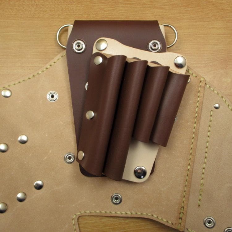 【トリマー向き】 ７丁　ブラウン＆カラフル　シザーケース　TSC-10/CBB