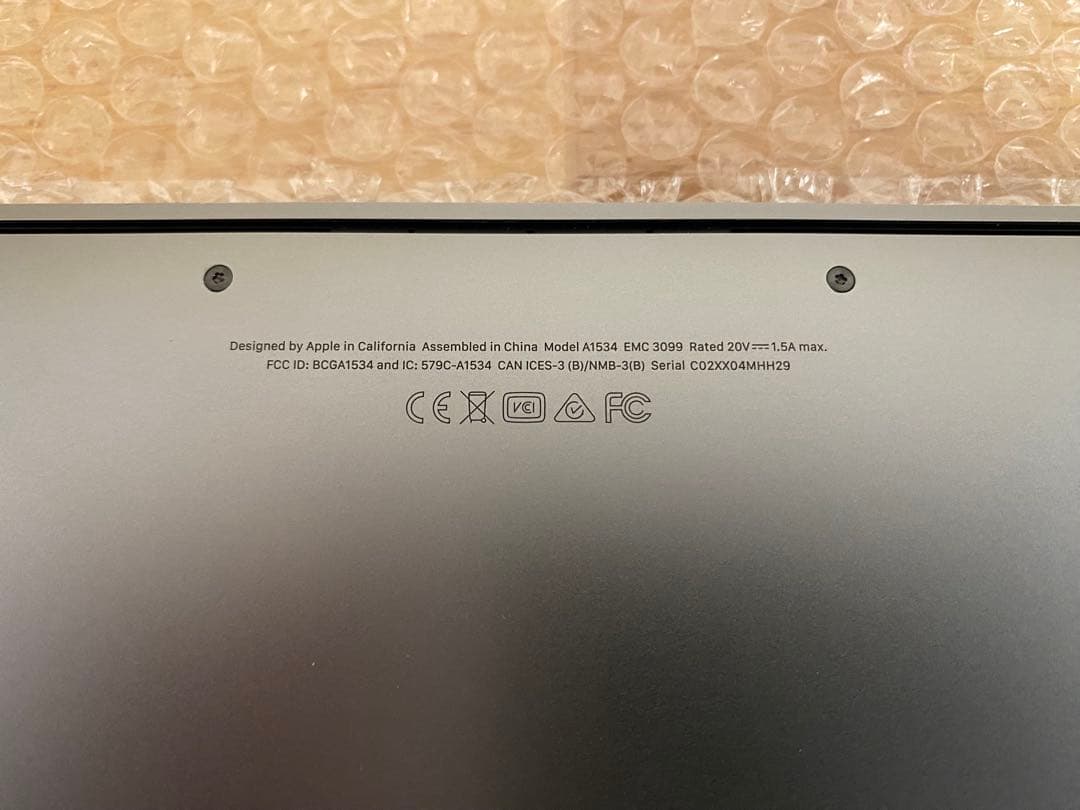 MacBook 12インチ 2017 i7/16GB/256GB