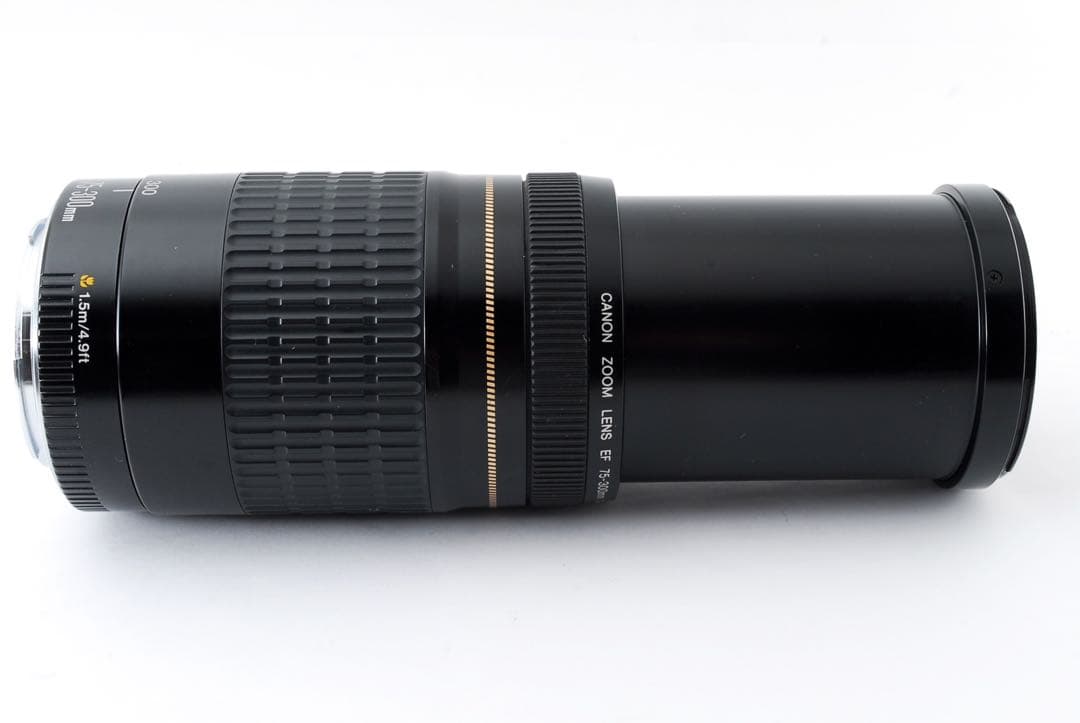 望遠レンズ☆フード付き☆一眼レフ カメラCanon EF75-300㎜