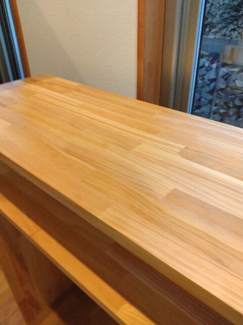 木製　ハンドメイド　オーダー　コの字　キヌカ　棚　シェルフ　ラック　水槽台