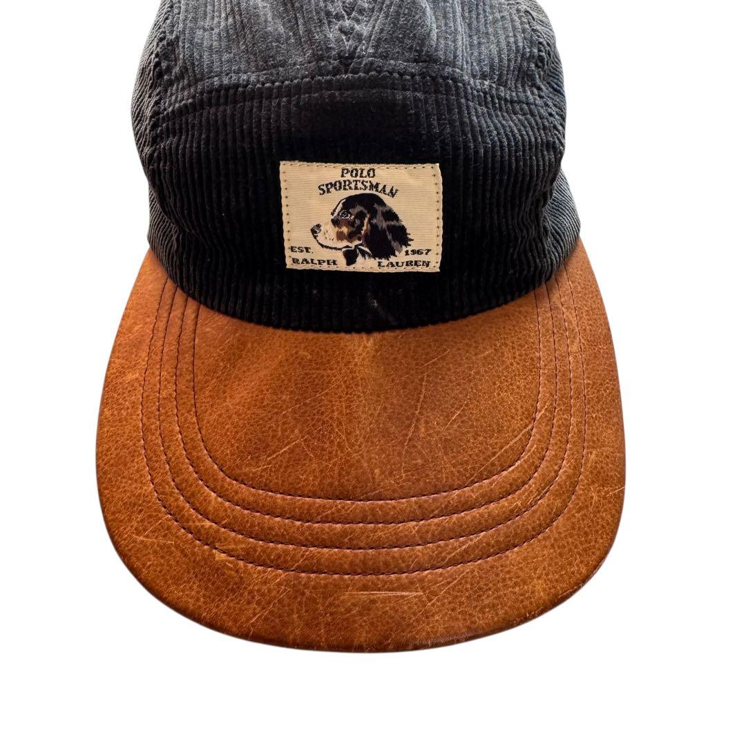 polo sportsman Ralph Lauren レザー キャップ 90s