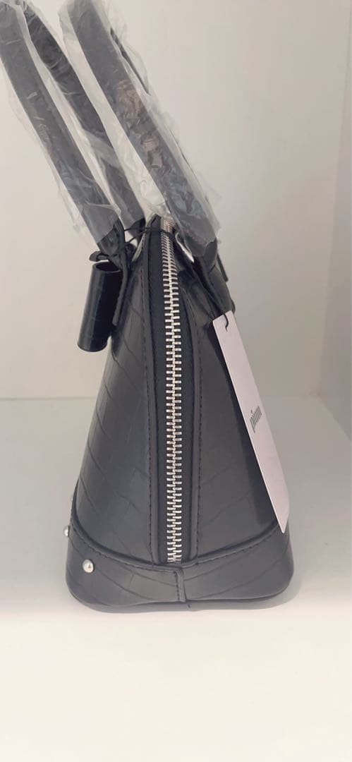 pium フロントリボンクロコ調バック