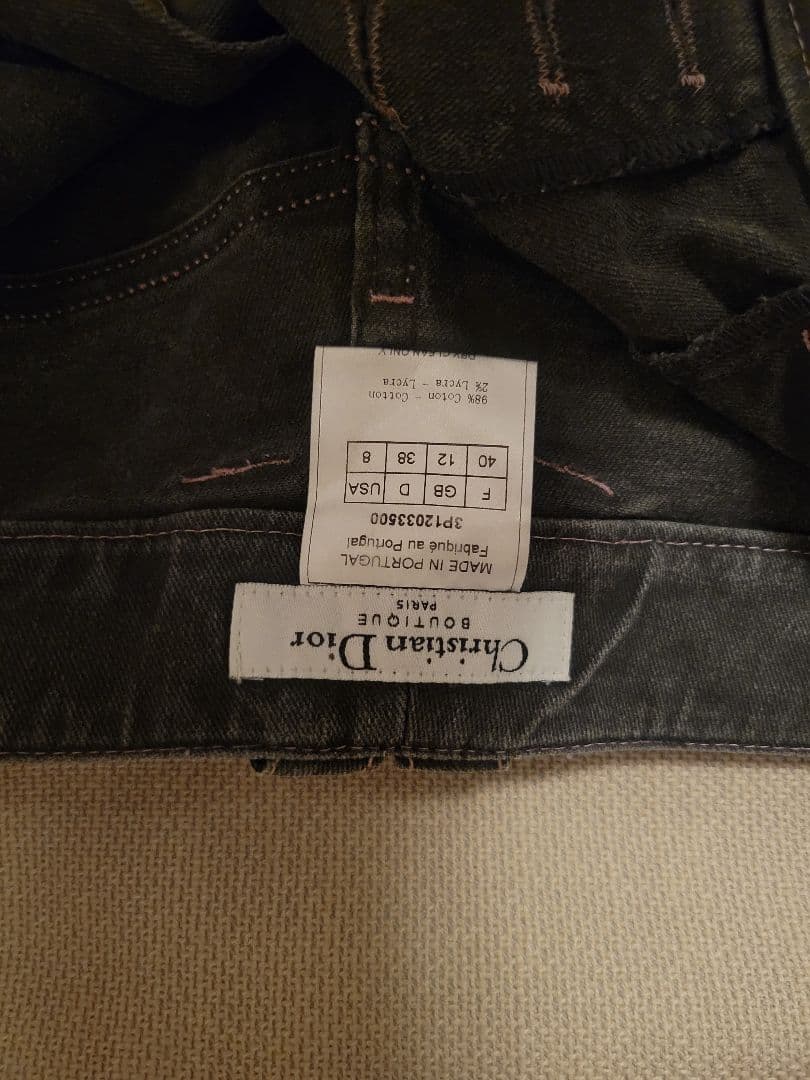 Christian Dior　ディオール　ヴィンテージデニムスカート　サイズ40