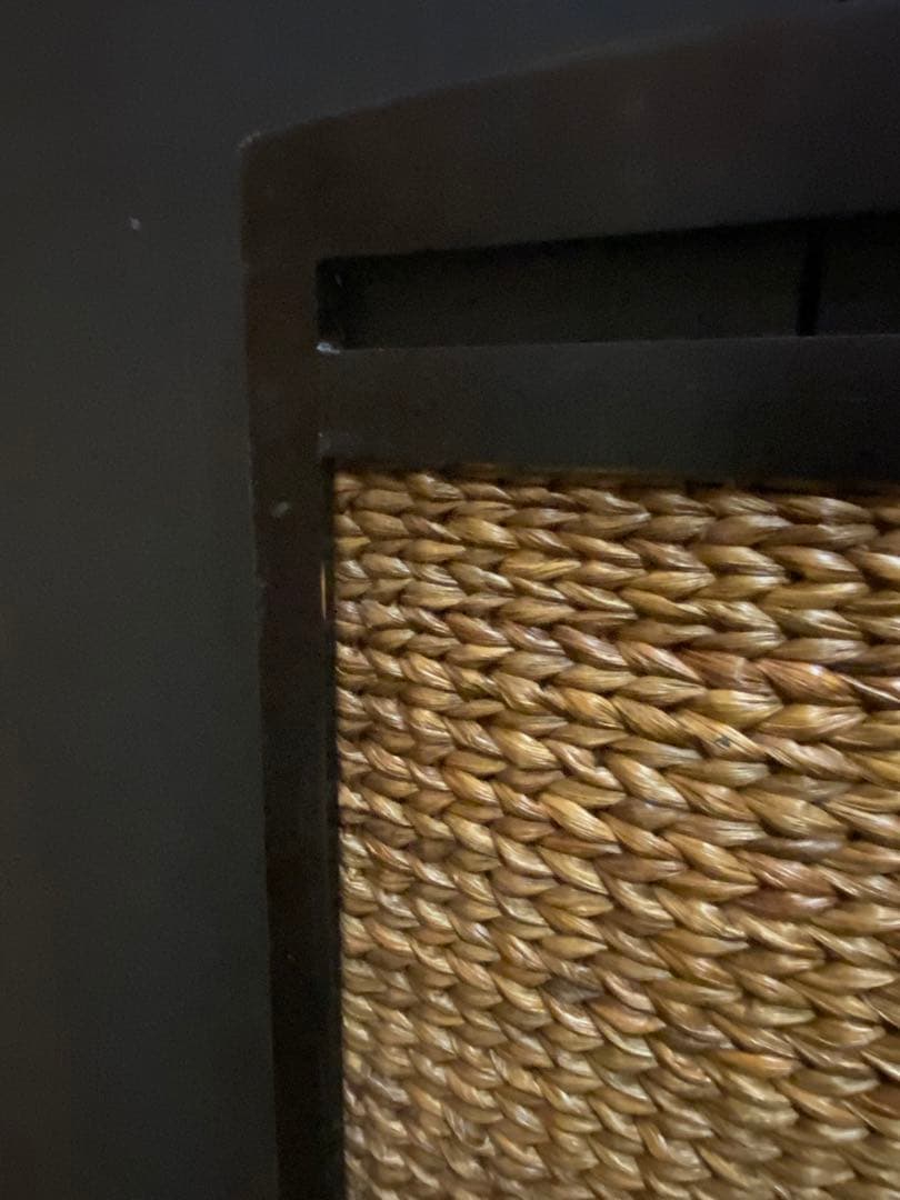 高級♦️ラタン 3連 パーティション♦️便利な簡易 間仕切り♦️撮影や配信にも♦️送料込