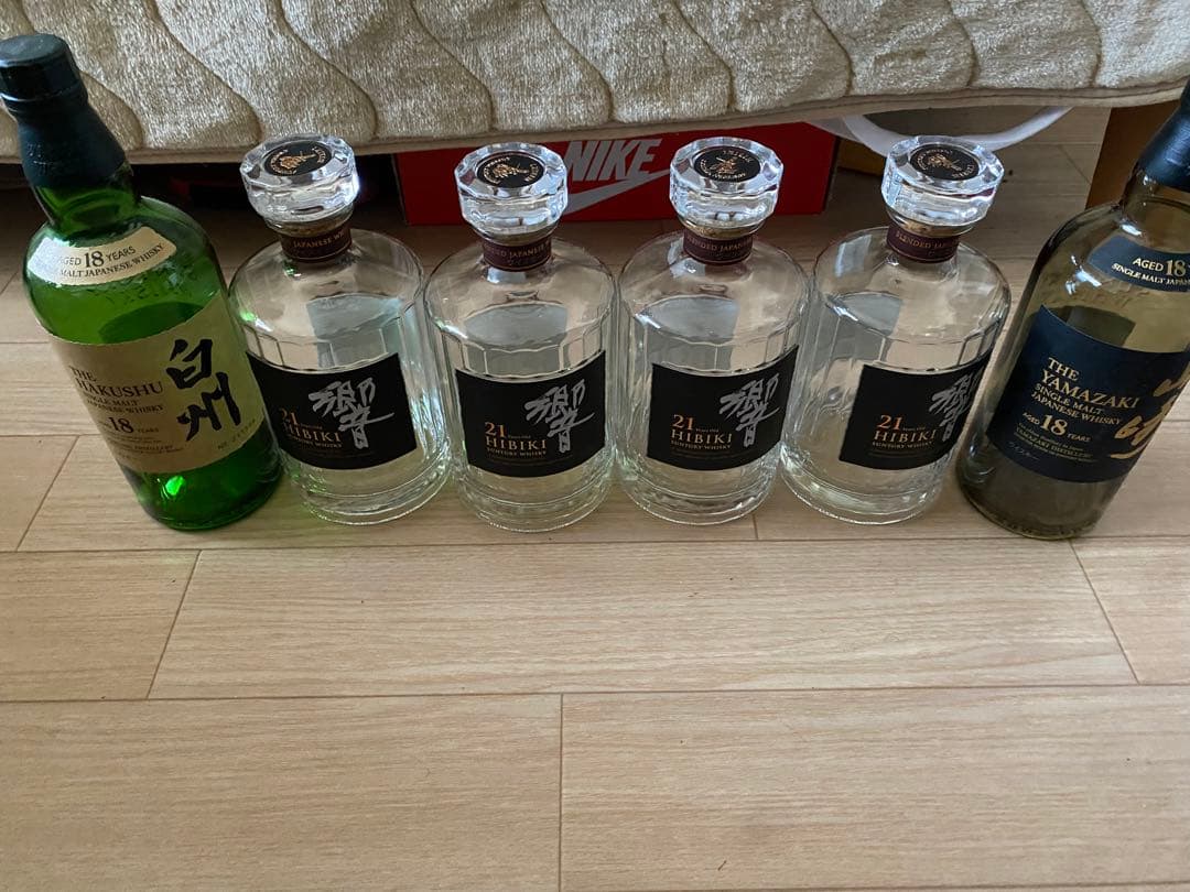 響２１年空瓶空箱山崎１８年空瓶空箱白州１８年空瓶