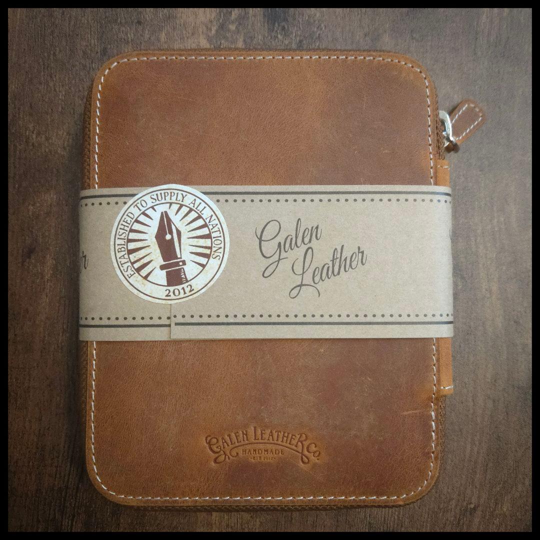 ガレンレザー　クレイジーホースブラウン　10スロットペンケース①