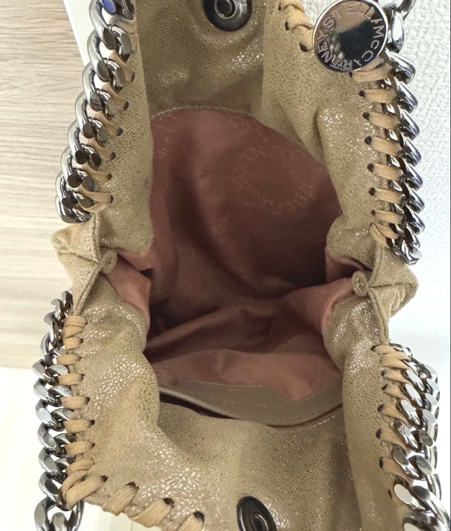 STELLA MCCARTNEY ファラベラ ミニトートバッグ グレージュ 美品