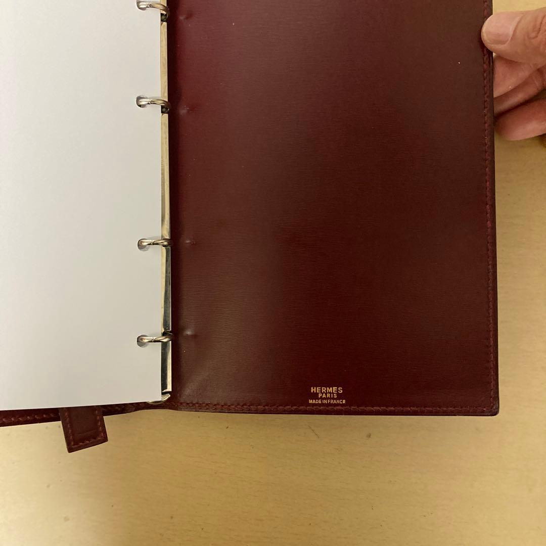 エルメス　バインダー式　本革手帳　A5サイズ