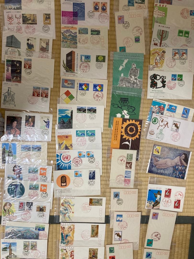 1970年代中心　初日カバー、マキシマムシートなど