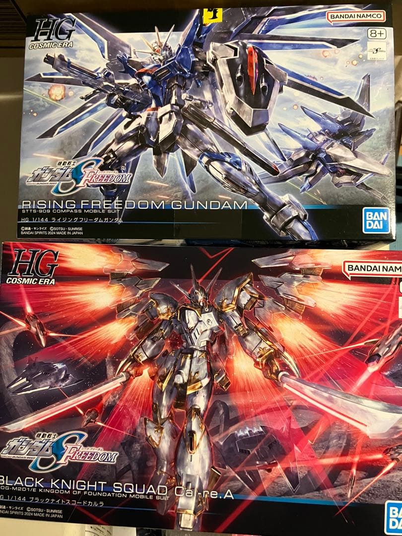 【新品】HG ライジングフリーダムガンダム、ブラックナイトスコードカルラ