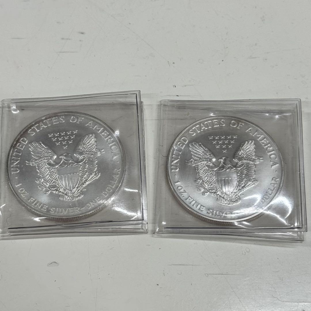 1998年 1999年2枚セット　ウォーキングリバティ 銀貨 1オンス