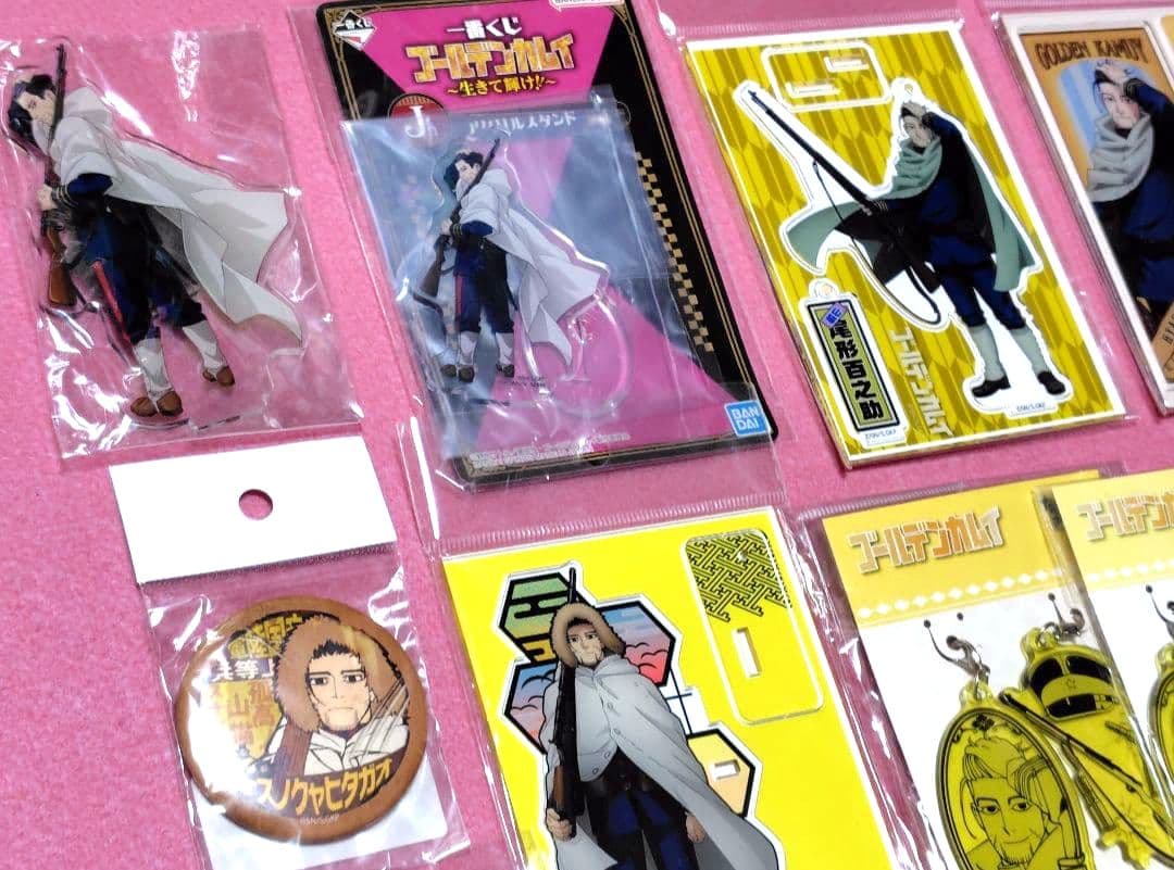 【10点セット】ゴールデンカムイアクリメトリー アクリルスタンド 尾形百之助杉元