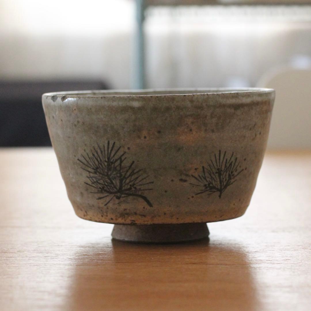 絵唐津の茶碗　骨董　古道具
