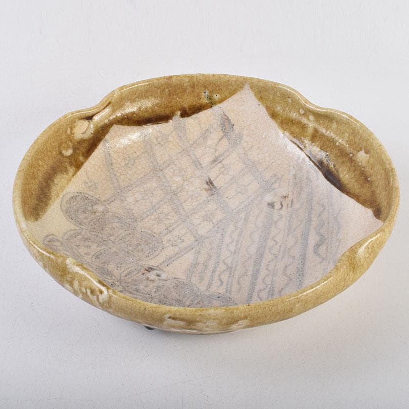 北大路魯山人作　絵志野　鉢　共箱　V　R9184B