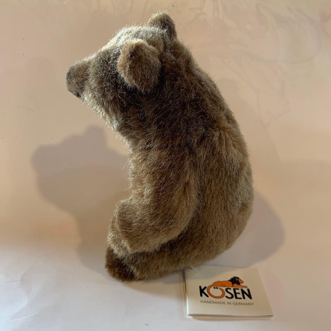 アトリエニキティキ ドイツ　ケーセン社　ぬいぐるみ　お座りベア　茶