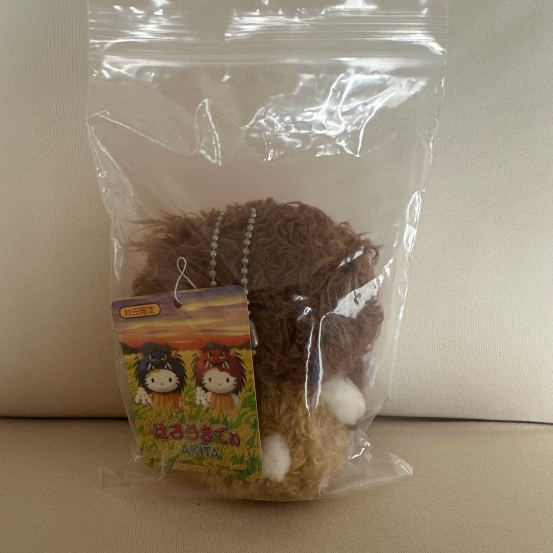 ハローキティ　ご当地キティ　秋田限定　なまはげ　ぬいぐるみ　キーホルダー