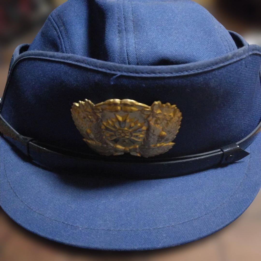 ネイビー 帽子 Lサイズ 金色エンブレム