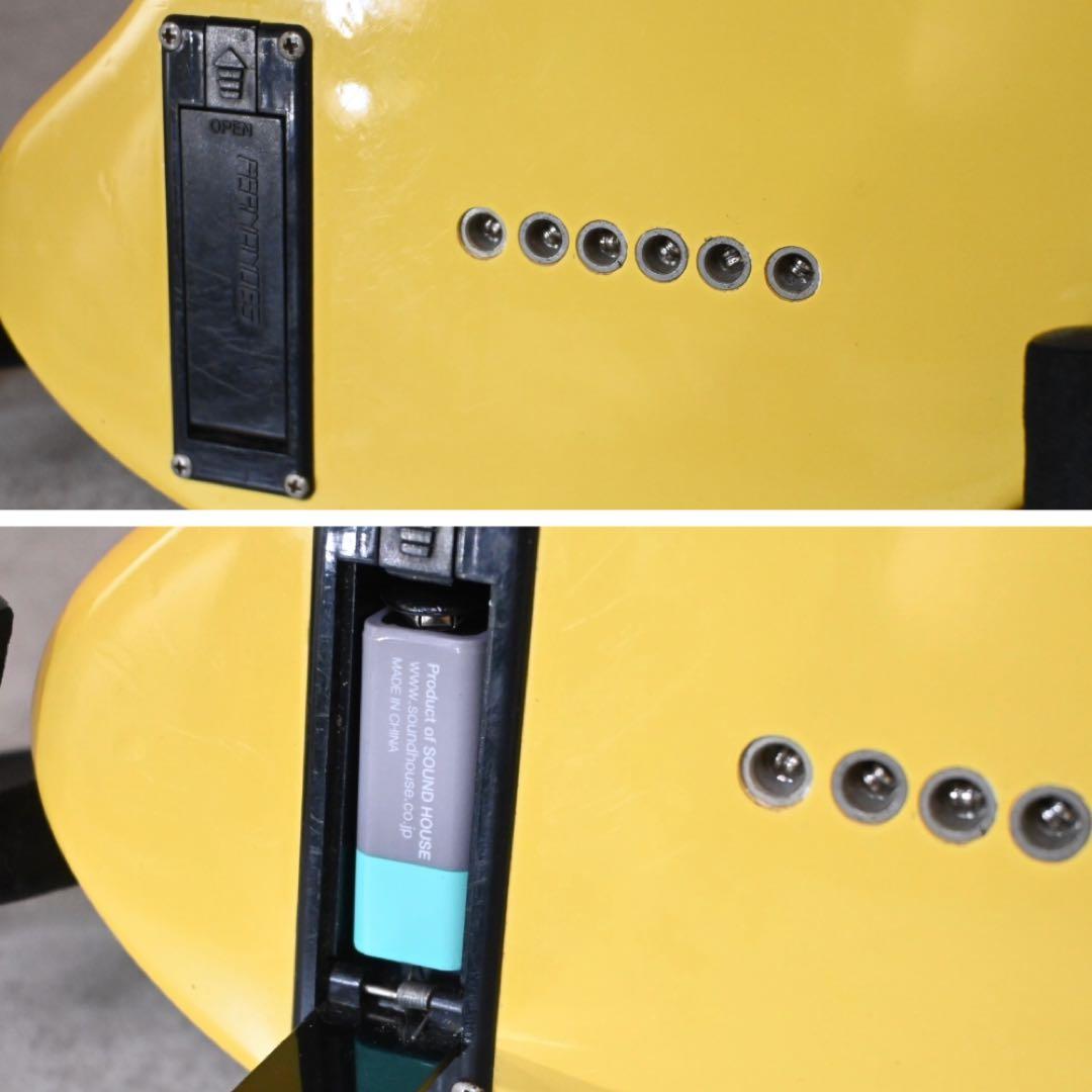 【整備・清掃済】FERNANDES ZO-3 イエロー アンプ内蔵