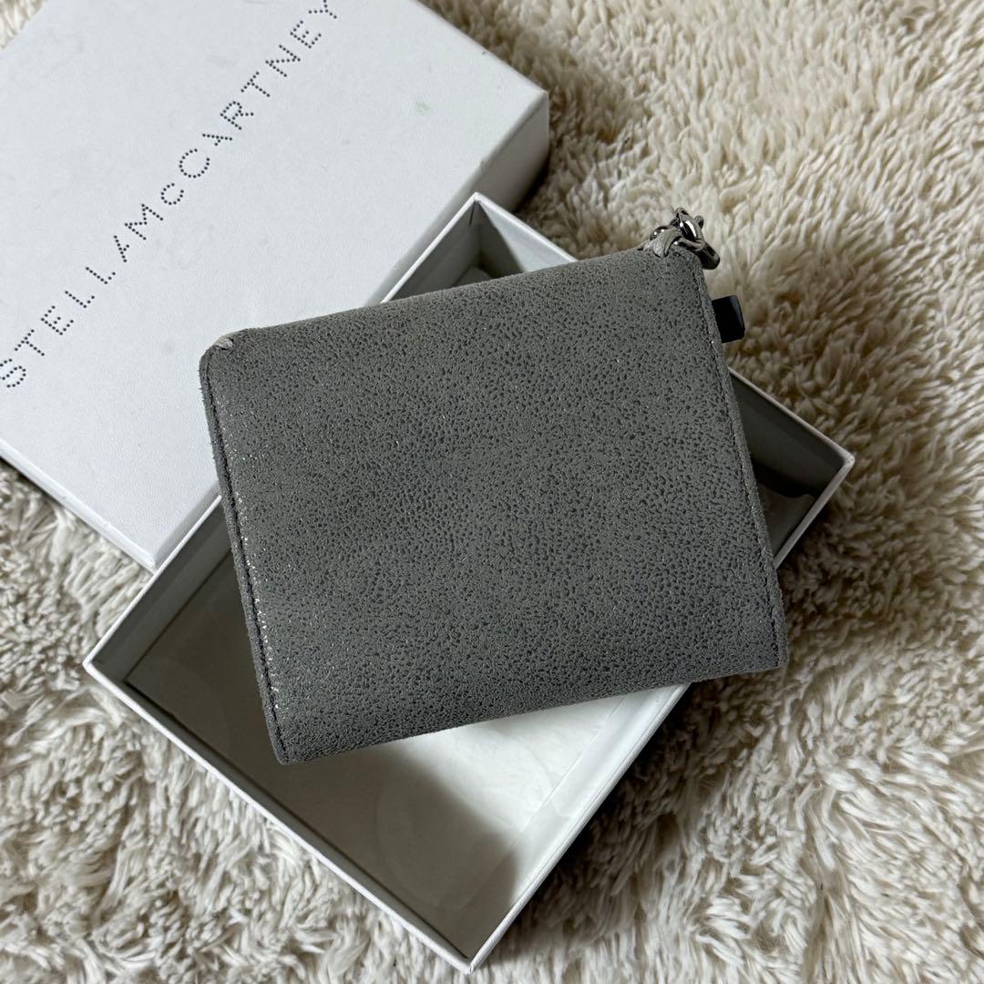 ⭐️未使用級⭐️　ステラマッカートニー　ファラベラ　三つ折り財布　ライトグレー