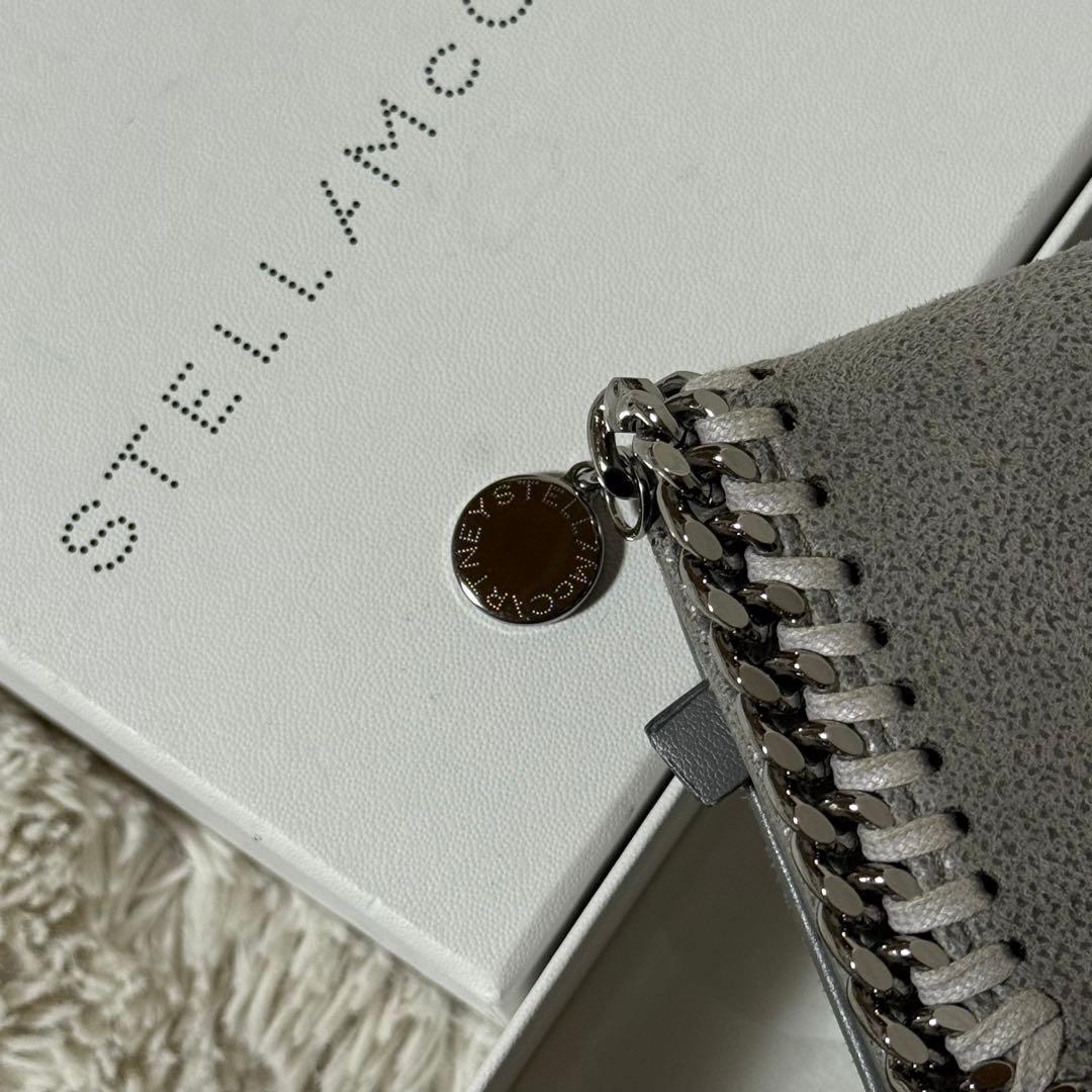 ⭐️未使用級⭐️　ステラマッカートニー　ファラベラ　三つ折り財布　ライトグレー