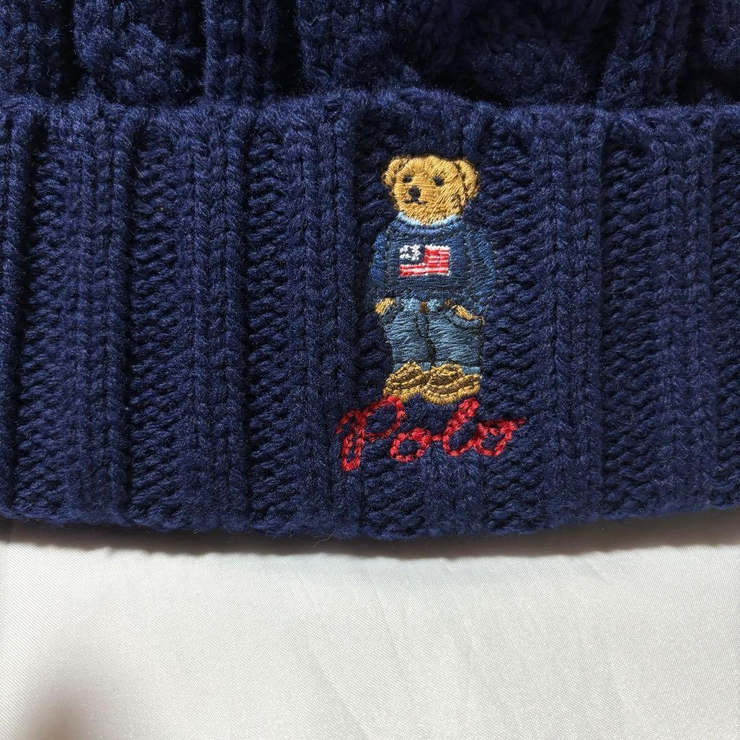 POLO RALPH LAUREN★ポロ ベア ケーブル編み ニット帽 ビーニー