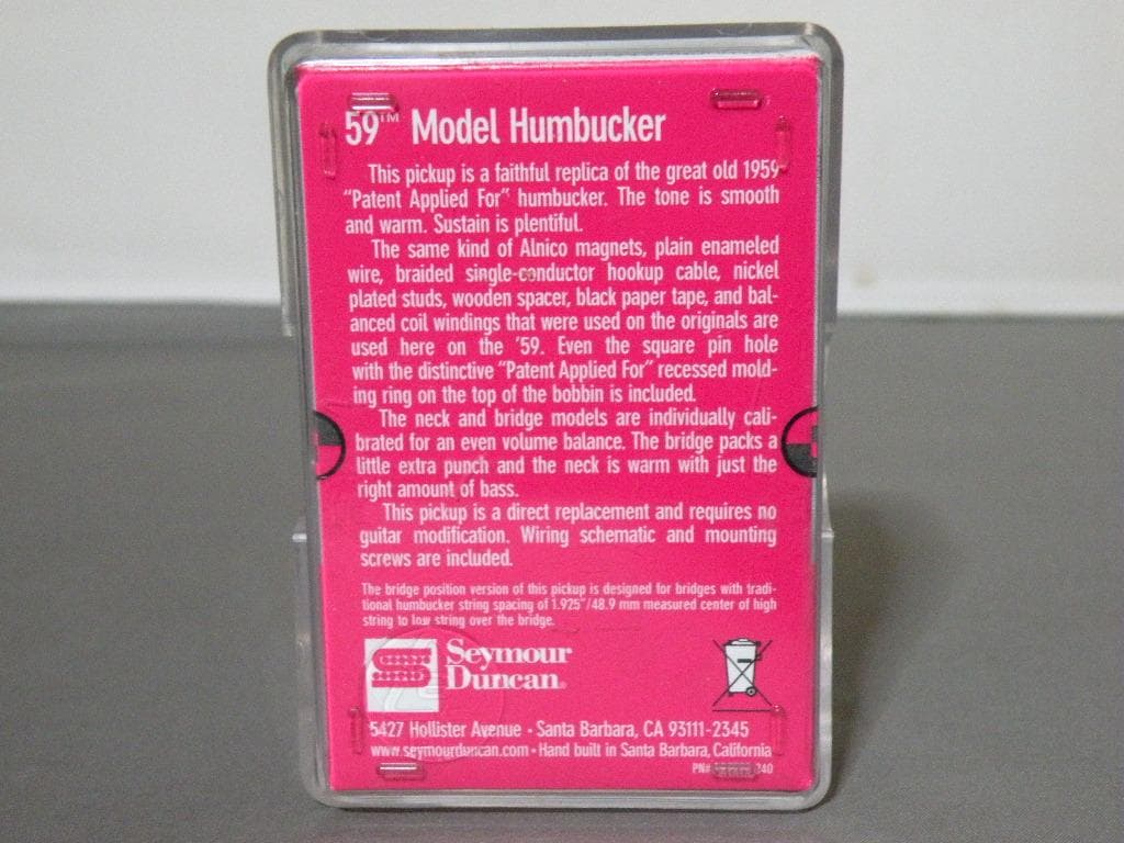 X*O様 Seymour Duncan SH1b 59 モデル セイモア ダンカ