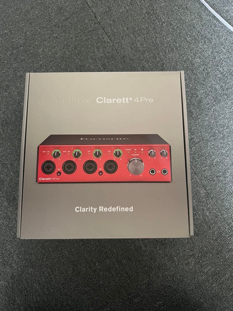 Focusrite Clarett 4Pre オーディオインターフェース