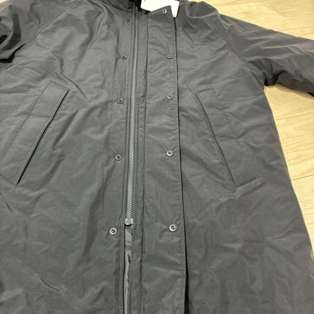 新品タグ付 ユニクロ 防風パデッドコート L ブラック 男女兼用