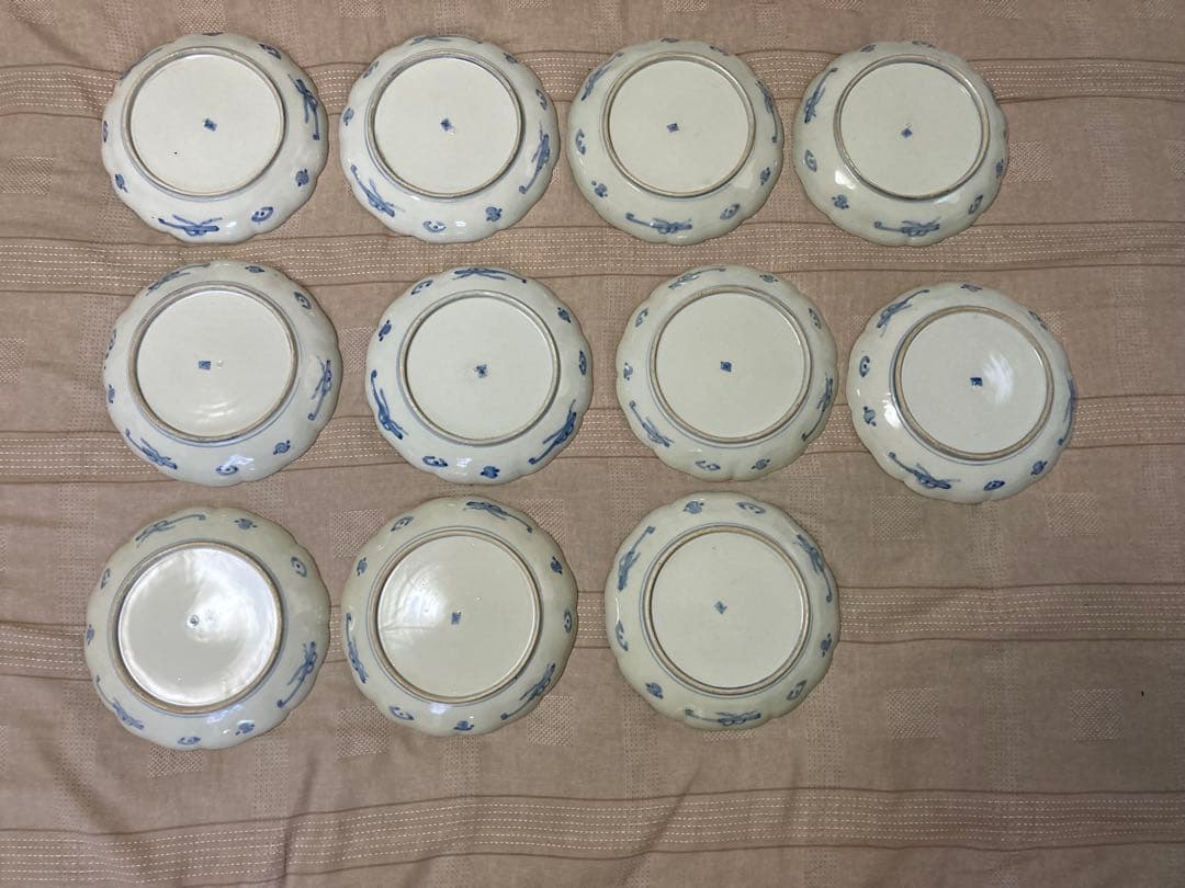 伊万里焼皿　直径約24センチ　11枚