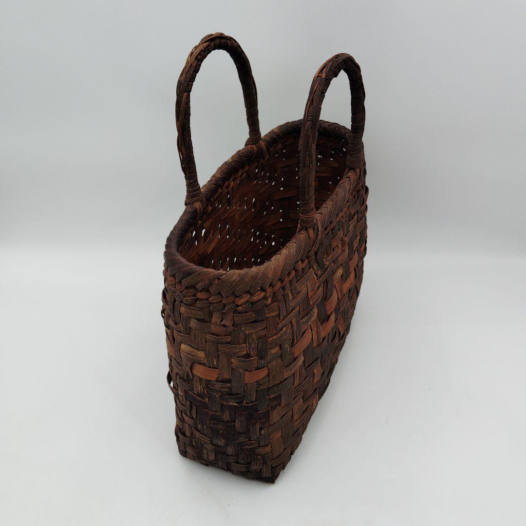 山葡萄のかごバック　天然素材　編み込み
