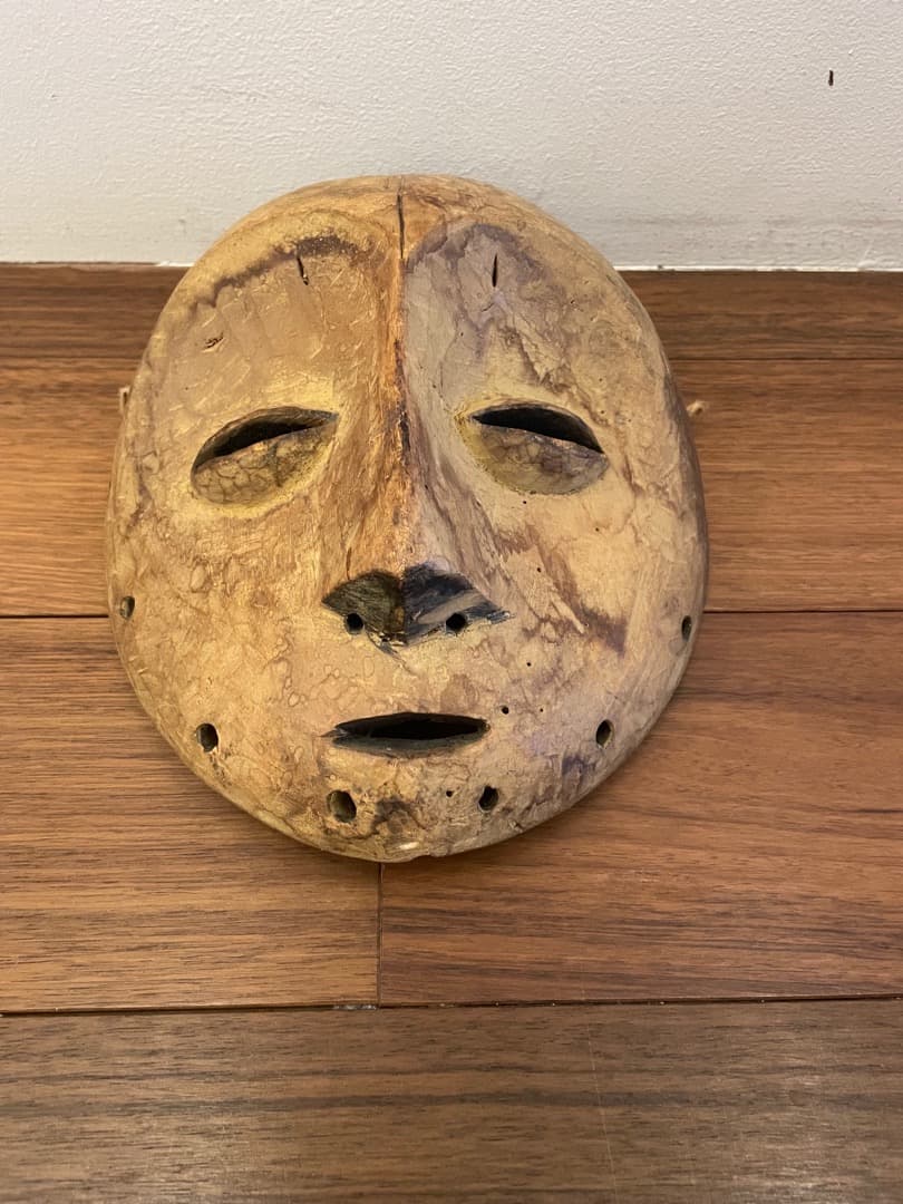 アフリカ 木彫 マスク 仮面 プリミティブアート アンティーク民藝 骨董 古美術