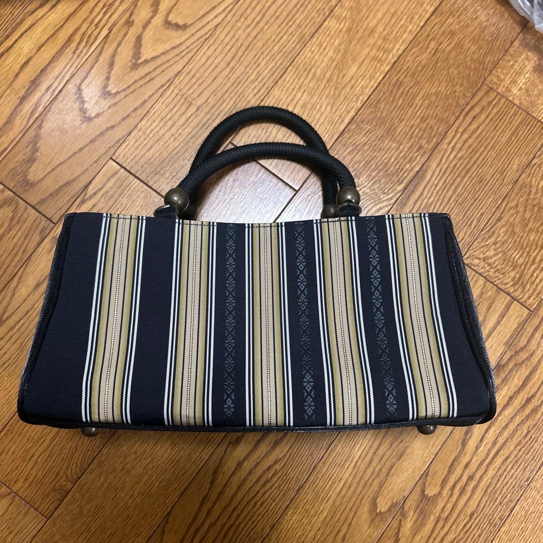 本場筑前博多織 和装バッグ 利休 正絹 高級博多織 和装用品 美品