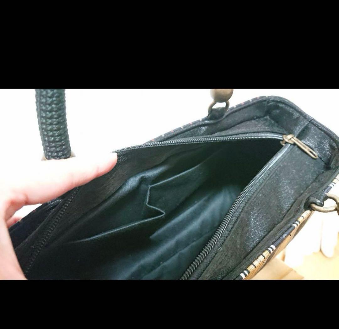 本場筑前博多織 和装バッグ 利休 正絹 高級博多織 和装用品 美品