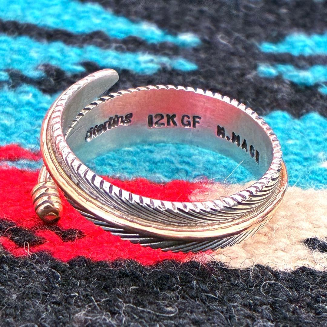 Indian Jewelry ハーヴィーメイス 12KGF フェザーリング17号