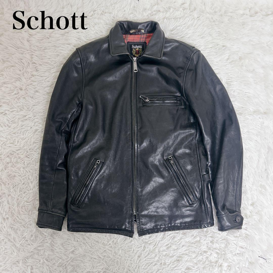 【美品】Schott トラッカー シングルライダース カウハイド 3101022