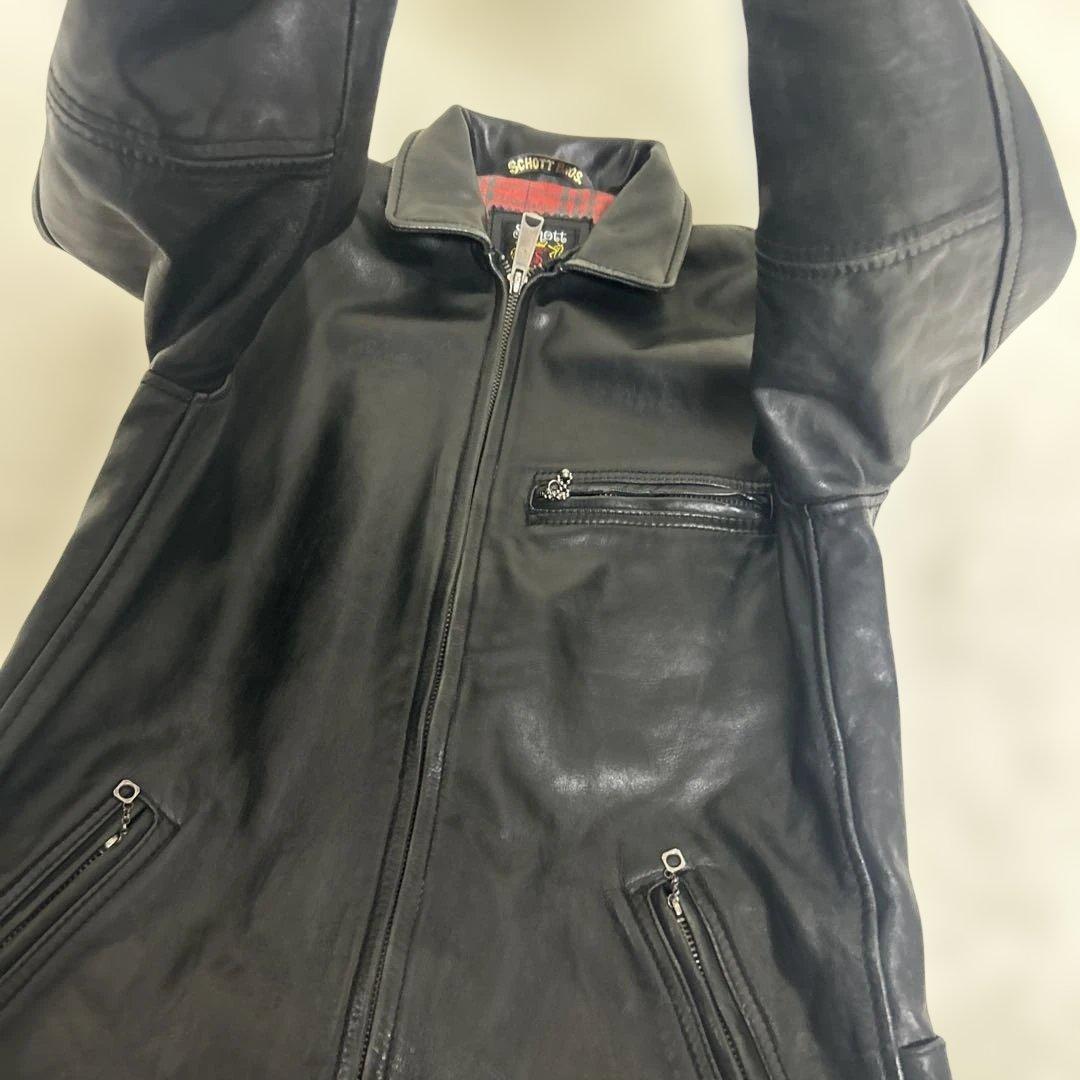 【美品】Schott トラッカー シングルライダース カウハイド 3101022