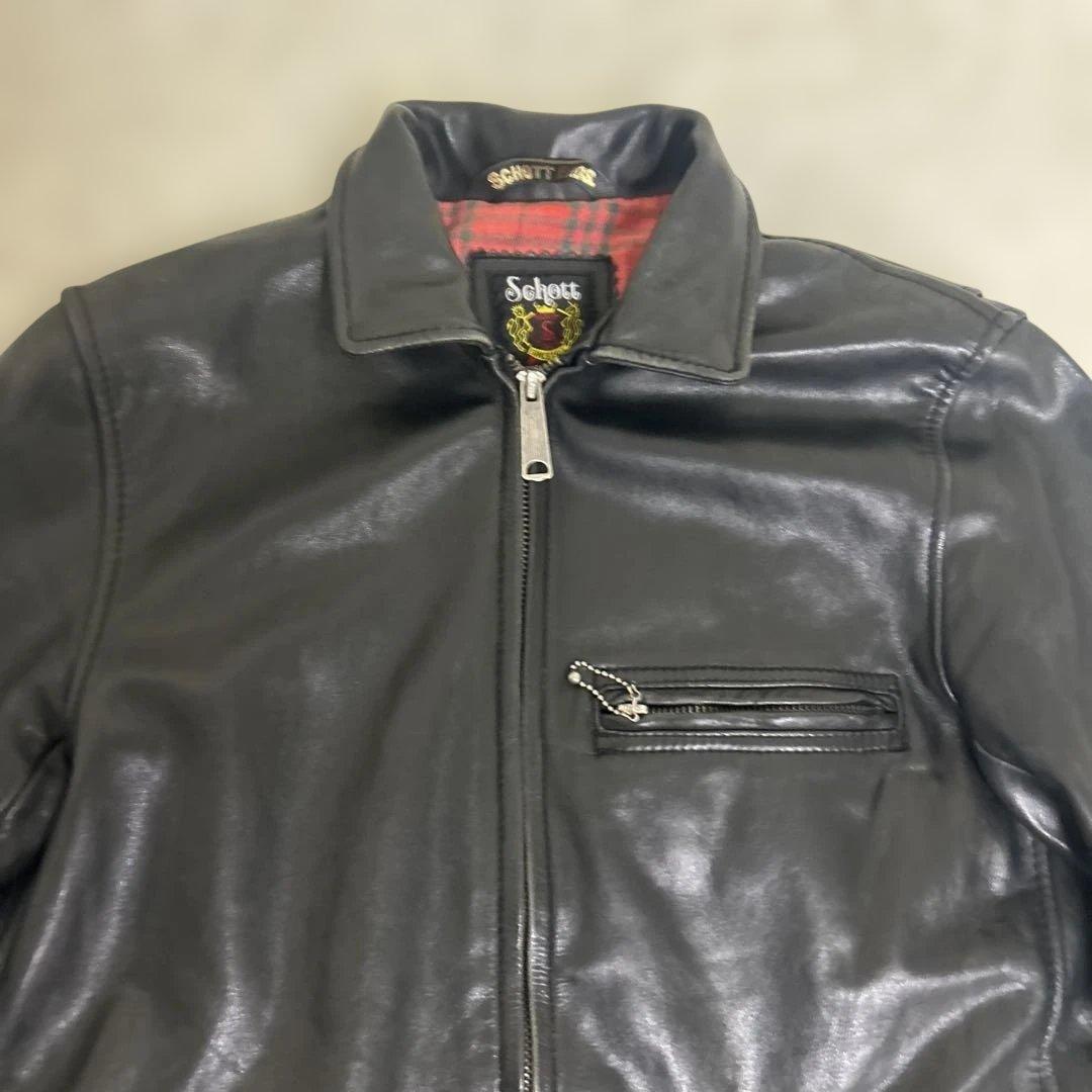 【美品】Schott トラッカー シングルライダース カウハイド 3101022