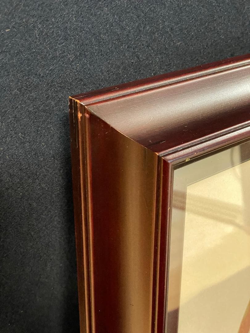 九谷焼　谷敷正人作　陶額雪月花『雪』飾絵皿　飾皿　陶板画　額装