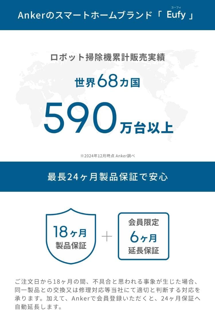 Anker Eufy 　 Robot Vacuum　 3-in-1 E20