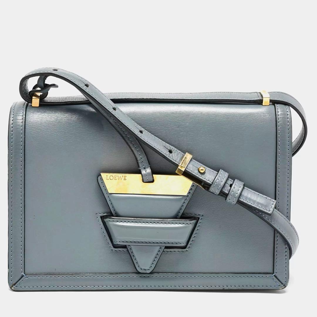 ロエベ　ハンドバッグ　ブルー