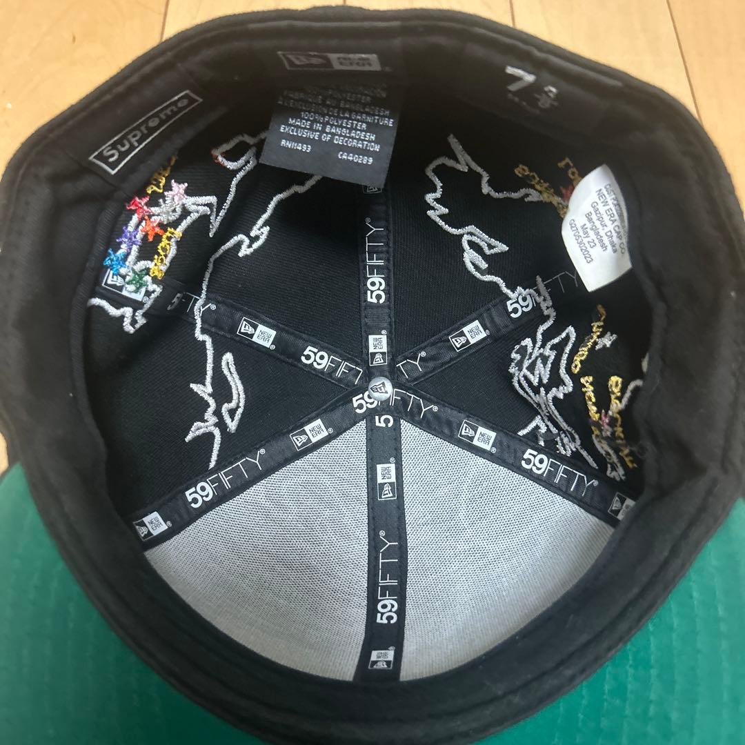 Supreme new era world wide キャップ