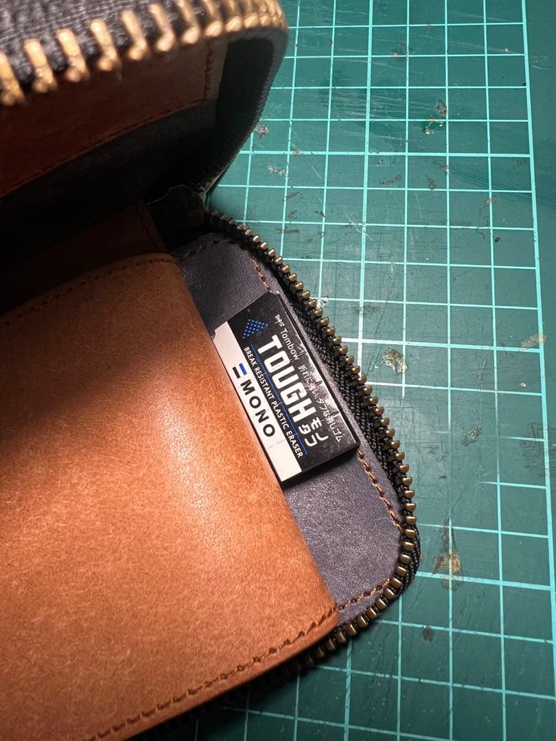 チ*ー様 プエブロレザー　ラウンドジップペンケース（検　バハギア　野原工芸　工房