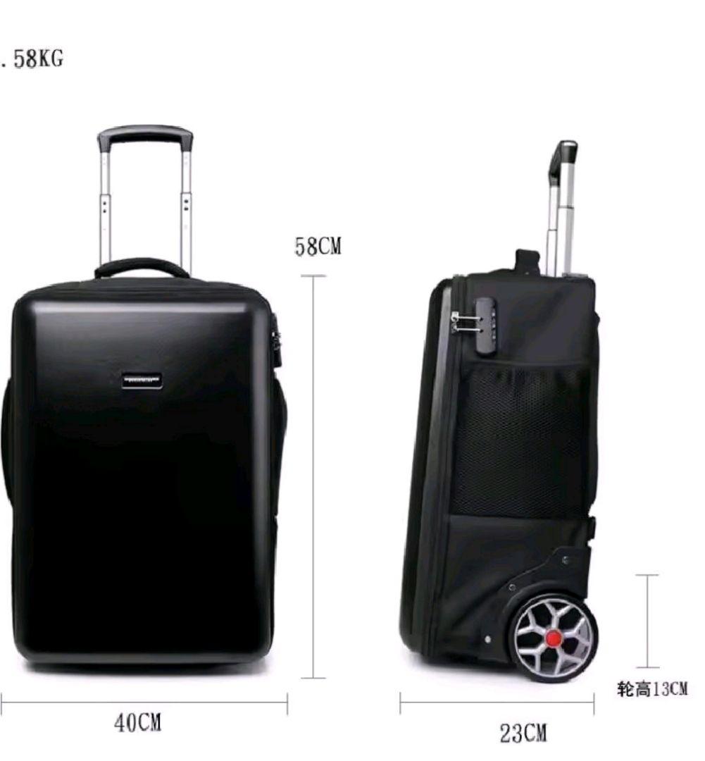 【新品】2WAY キャリーバッグ リュック 大容量 、PC収納 黒