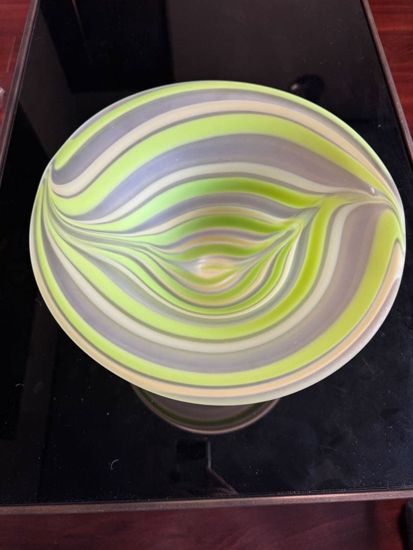 値下げ!人間国宝藤田喬平の子息藤田潤作品ガラスボウル 直径29cm 高さ20cm