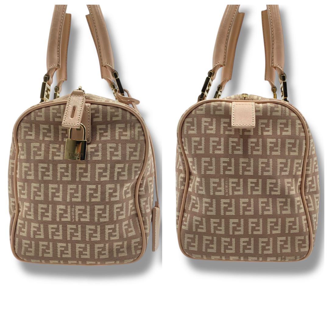 美品 FENDI ズッキーノ ミニボストン バッグ Vintage ズッカ 希少