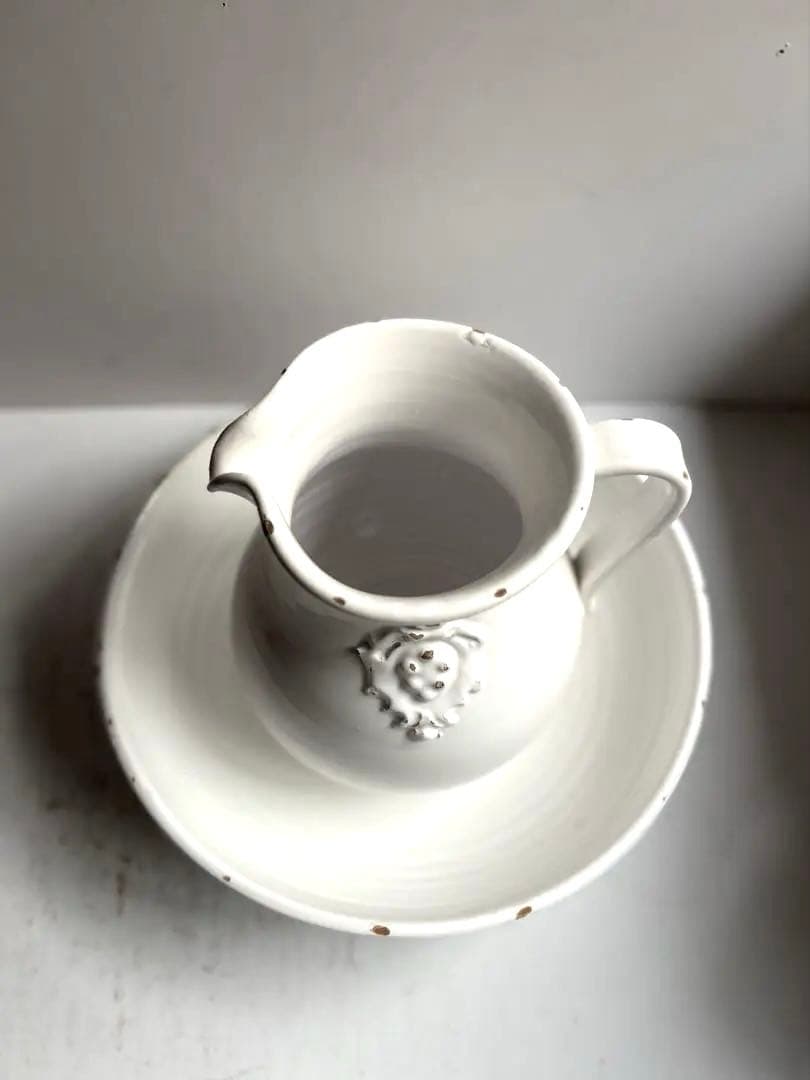 795 フランスアンティーク 雰囲気あるピッチャー&ボウル 蚤の市購入 パリ