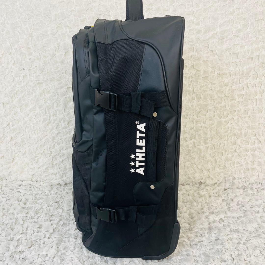 アスレタATHLETA キャリーバッグ大容量 ケース遠征フットサル サッカー美品