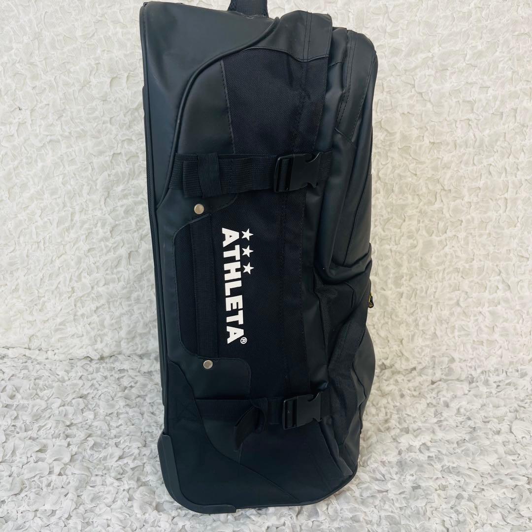 アスレタATHLETA キャリーバッグ大容量 ケース遠征フットサル サッカー美品