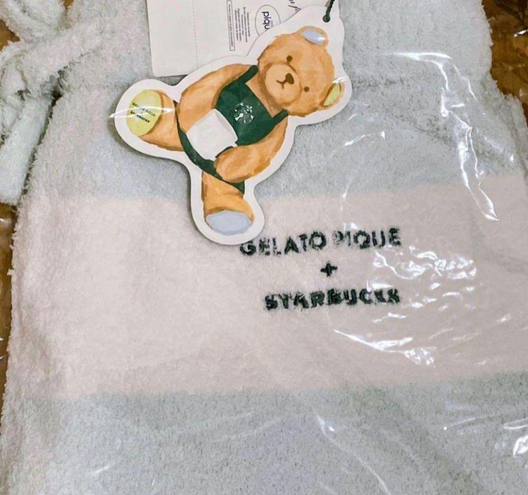 新品未使用ジェラートピケ × スターバックス ロングパンツ ミントグリーン