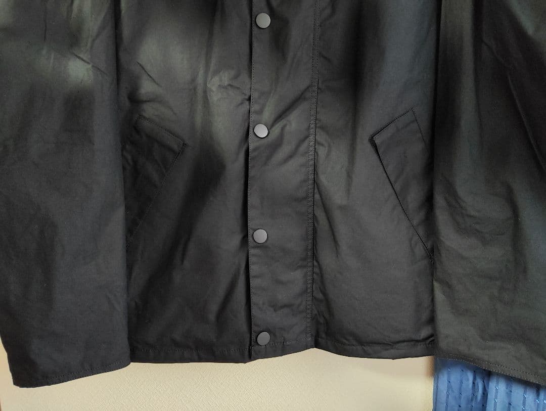 Transport Wax Jacket ブラック サイズ38 レプリカ品